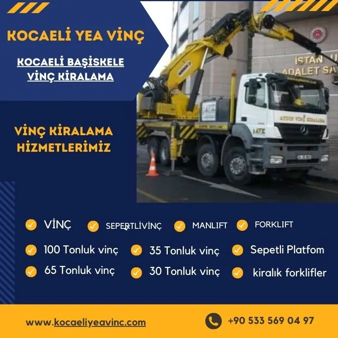 Kocaeli Başiskele Vinç Kiralama