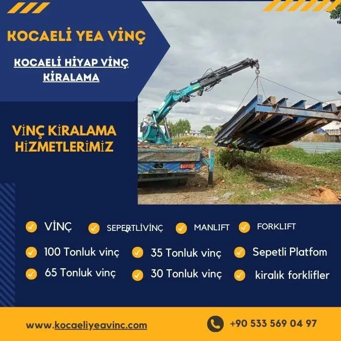 Kocaeli Hiyap Vinç Kiralama