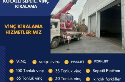 Kocaeli Sepetli Vinç Kiralama